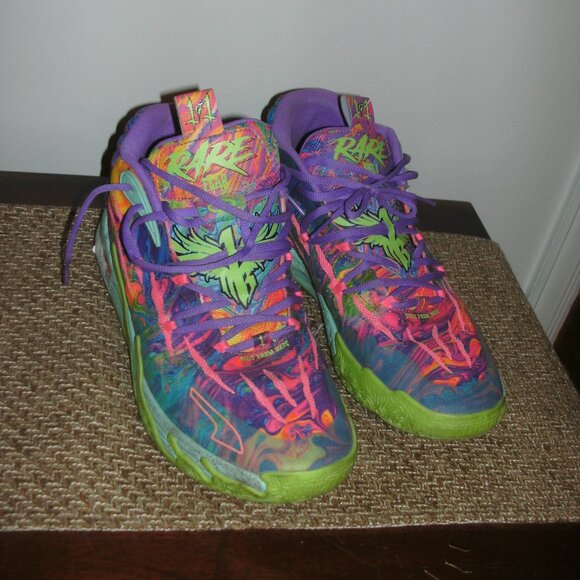 Puma Lamelo M.E.L.O. 01 of One Not From Here Rare Fear Basketball Shoes size 11